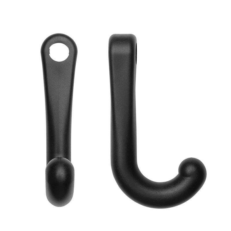 1pair Car Rear Seat Concealed Hook(Black)