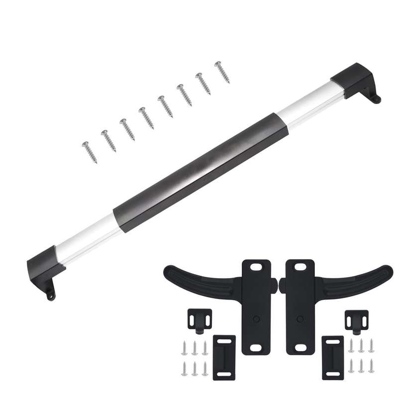 RV Screen Three-section Split Telescopic Rod L-shaped Replacement Handle, Specifications: Left Hand+