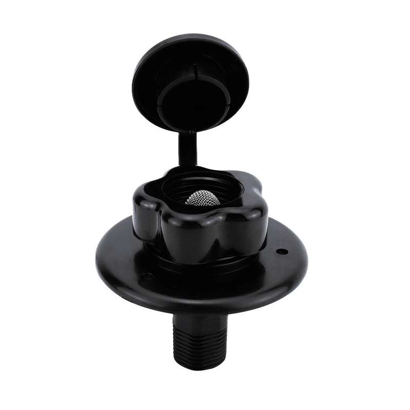 RV Ship Flange Threaded Leak-proof Water Inlet Connector Check Valve, Specifications: Black 1