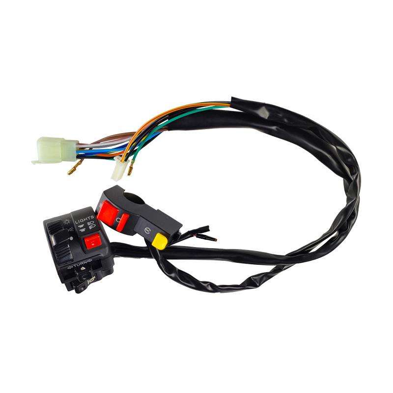 BZKG-ATV Off-Road Motorcycle Modified Accessories Handlebar Combination Switch(Black)