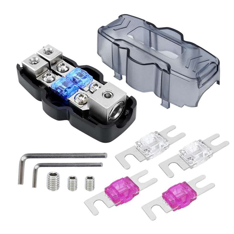 1 Out 2 Ways Car Audio Power Fuse Holder Car Fuse Distribution Block, Specifications: CP-5175 With A