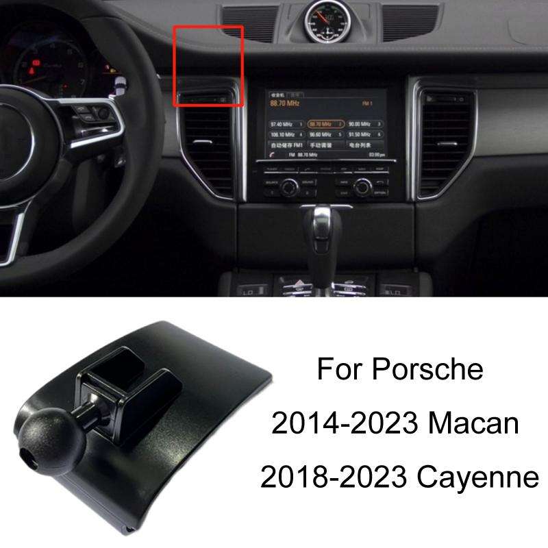 For Porsche Car-Mounted Mobile Phone Navigation Holder Base, Model: 14-23 Macan + 18-23 Cayenne