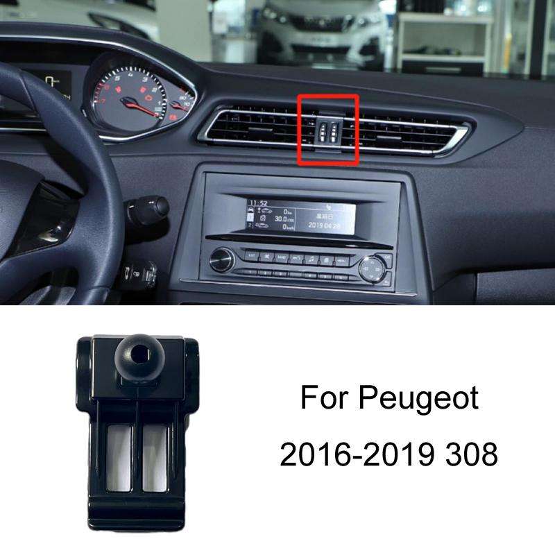 For Peugeot Car-mounted Special Mobile Phone Navigation Bracket Base, Model: 16-19 308