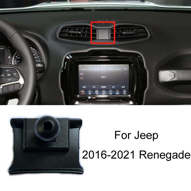 For Jeep Car Special Mobile Phone Navigation Bracket Base, Model: 16-21 Renegade