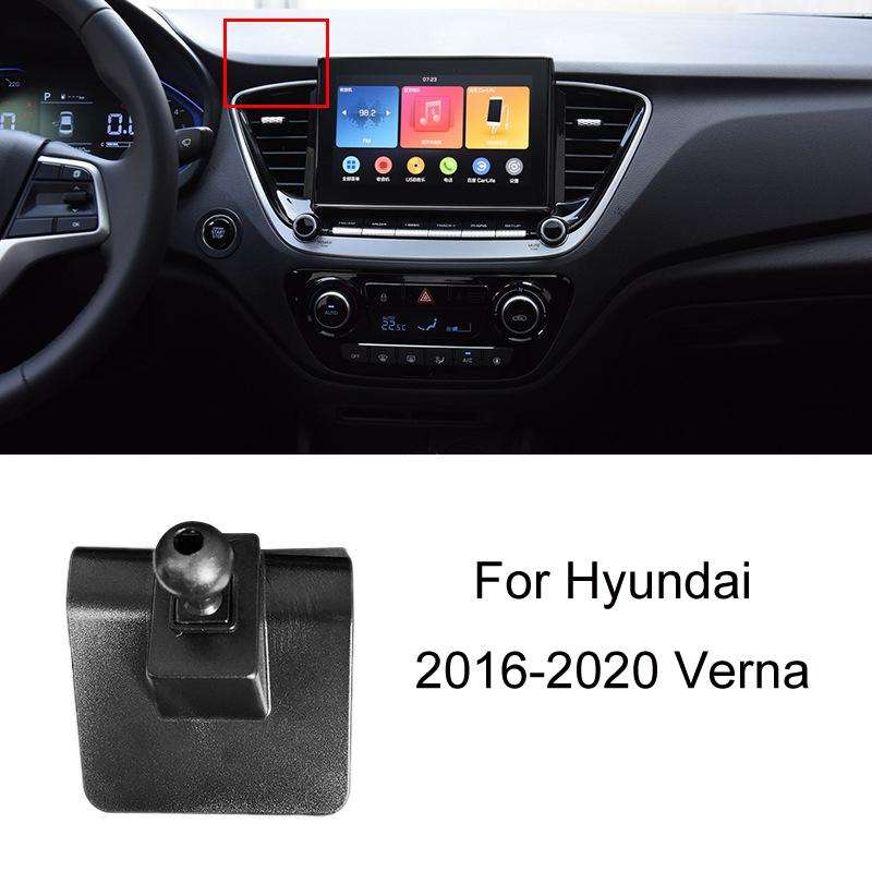 For Hyundai Car Special Mobile Navigation Bracket Base, Model: 16-20 Verna