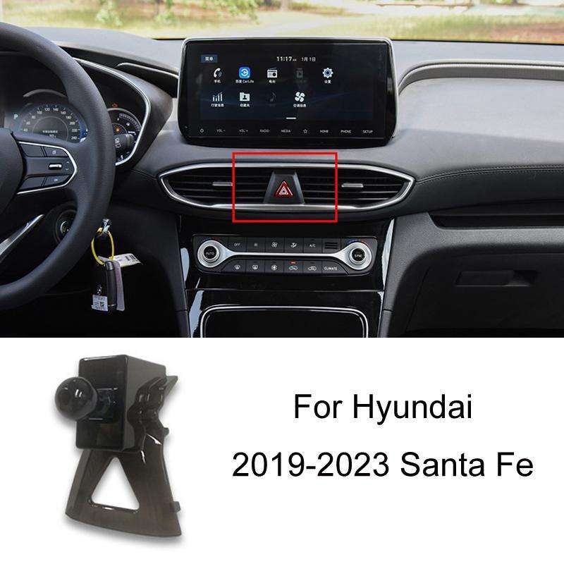 For Hyundai Car Special Mobile Navigation Bracket Base, Model: 19-23 Santa Fe