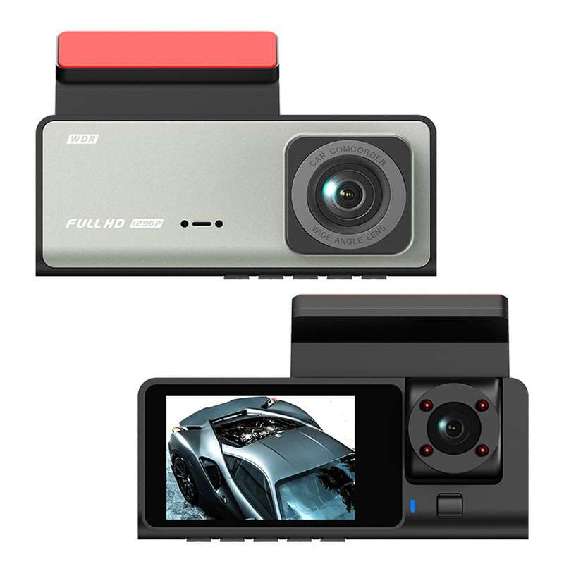 G71 HD 1080P Three-Lens 2.0-Inch Infrared Night Vision Driving Recorder, Spec: WIFI Connection