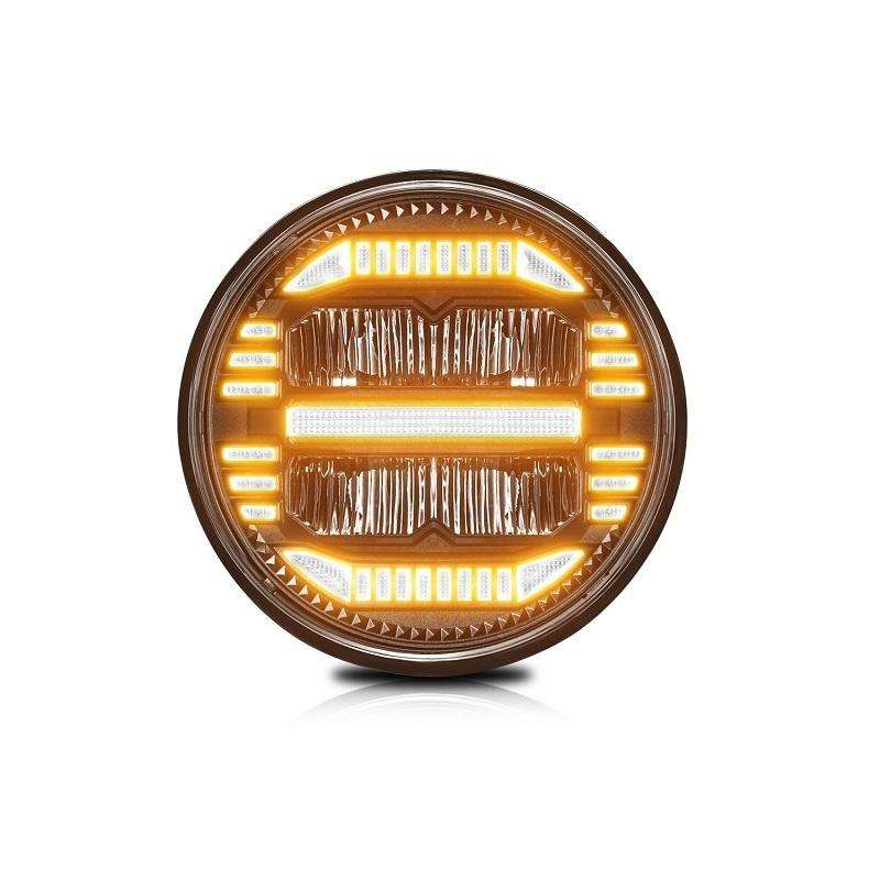 7-inch Round Refraction LED Round Headlight For Wrangler(H4)