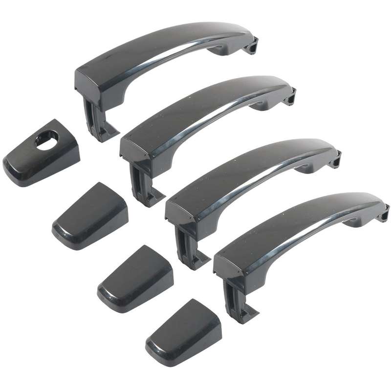 Car Door Outer Handle Accessories For Chevrolet Aveo, Model: Black 4pcs /Set