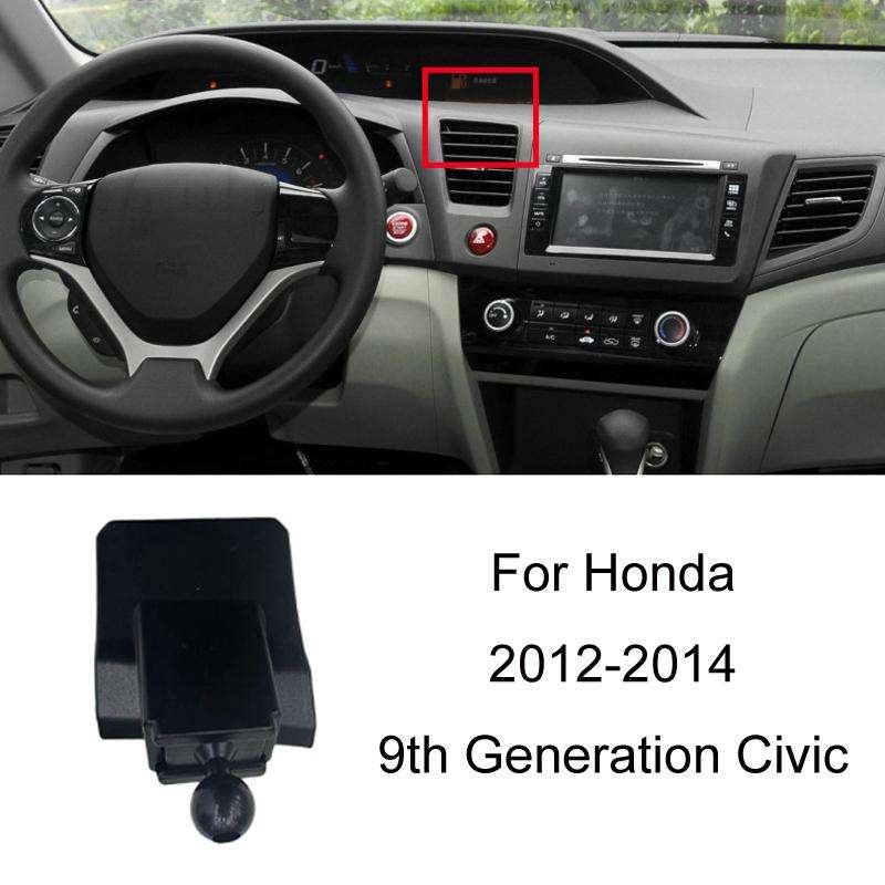 For Honda Left-hand Drive Car-Mounted Mobile Phone Navigation Holder Base, Model: 12-14 9th Generati