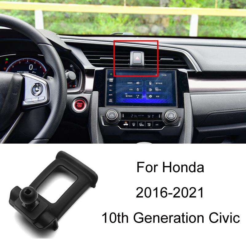 For Honda Left-hand Drive Car-Mounted Mobile Phone Navigation Holder Base, Model: 16-21 10th Generat
