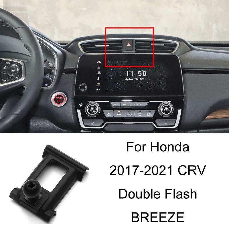 For Honda Left-hand Drive Car-Mounted Mobile Phone Navigation Holder Base, Model: 17-21 CRV Double F