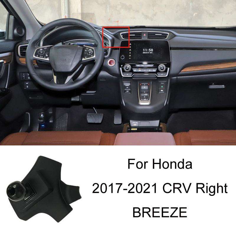 For Honda Left-hand Drive Car-Mounted Mobile Phone Navigation Holder Base, Model: 17-21 CRV Right/BR