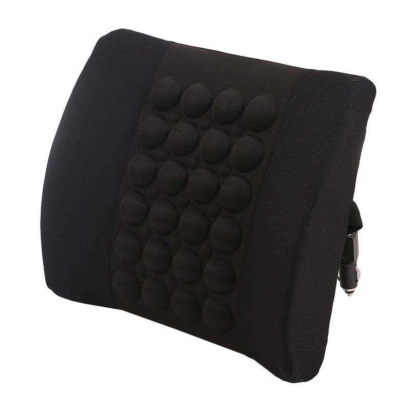 Automotive Universal Electrical Massage Lumbar Cushion Car Lumbar Support Pad(Black)