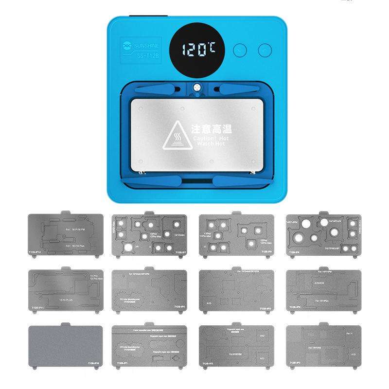 SUNSHINE SS-T12B 13 In 1 Mobile Phone Motherboard Smart Repair Heating Platform Kit Support IP7G-16P