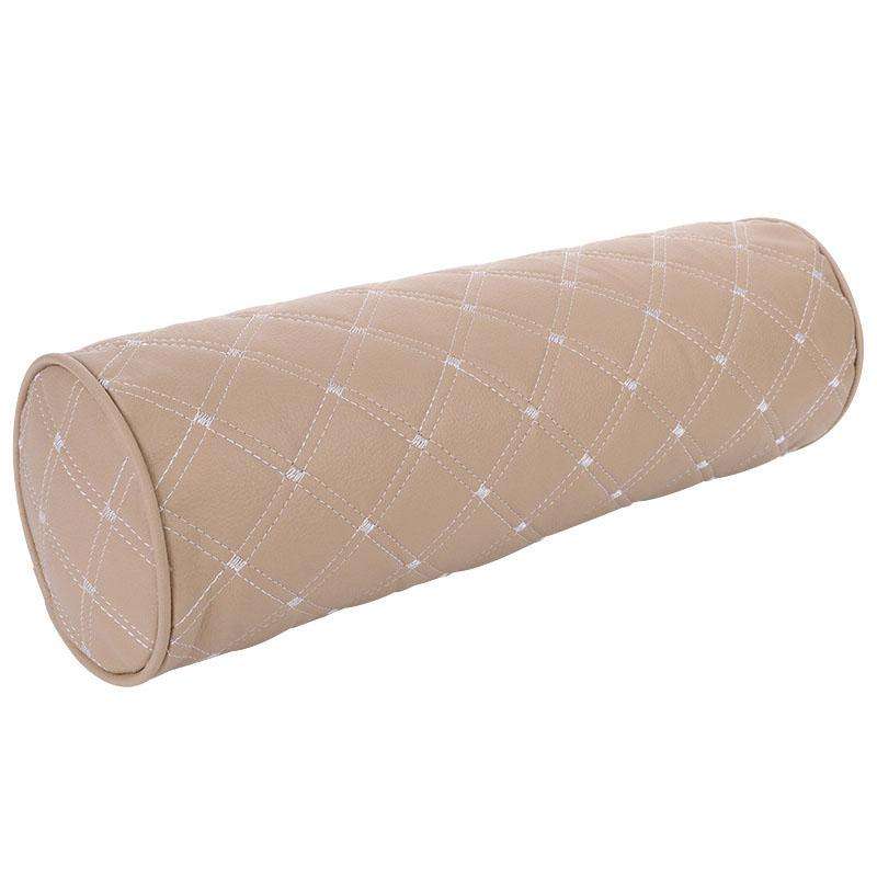 Cylinder Model Car Headrest Neck And Waist Protection Cushion(Beige)