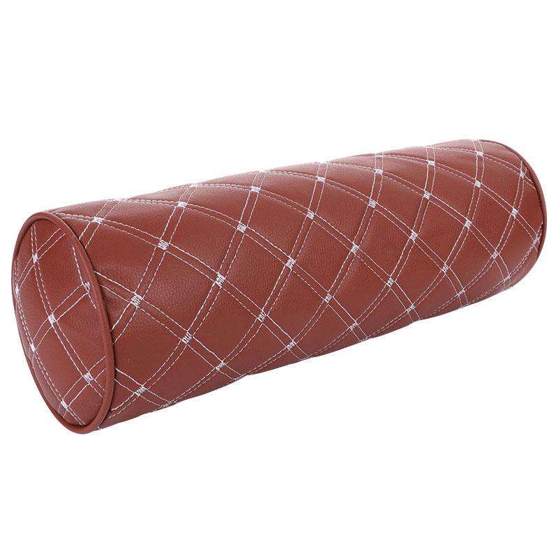 Cylinder Model Car Headrest Neck And Waist Protection Cushion(Brown)