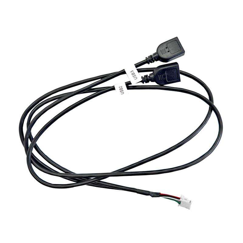 75cm Palminfo Android Navigation 6 Pin Dual-Head USB Cable Car Screen Modification Universal Power C