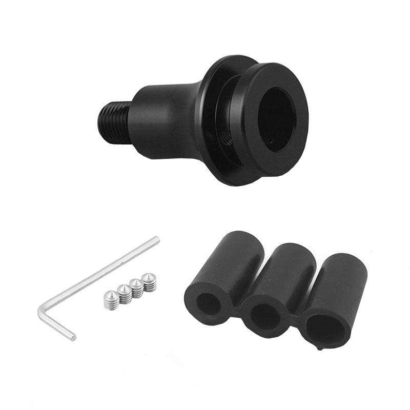 For M12 x 1.25 Car Modified Gear-Head Thread Converter Gear Lever Adapter(Black)
