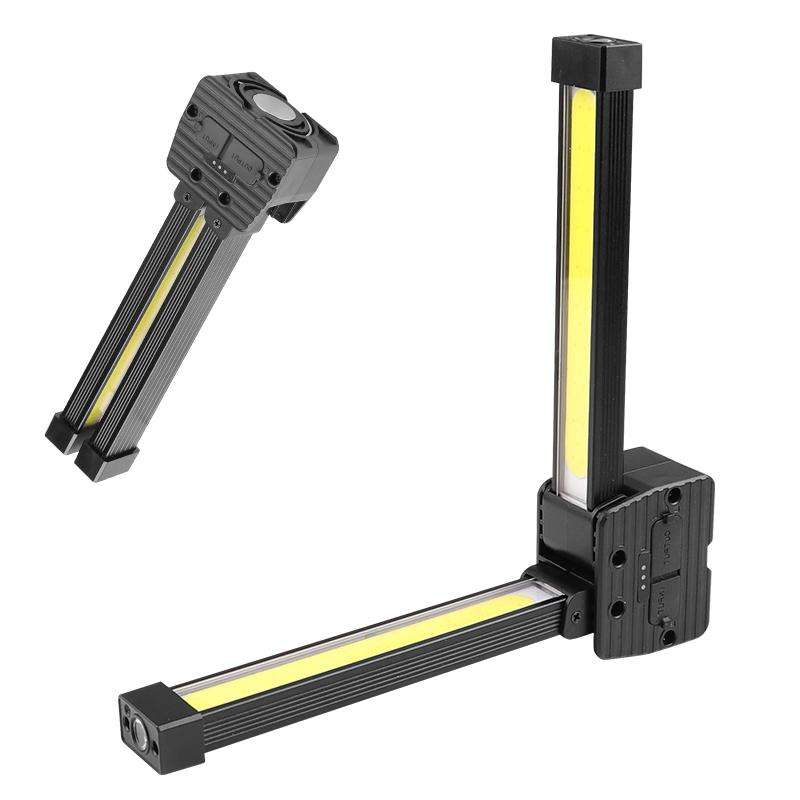 Double-Sided COB 90-Degree Folding Work Light Magnet With Hook Maintenance Light(FT32)