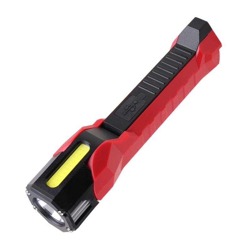 Magnet-Hook COB Rotating Strong Light Emergency Work Light(Red)