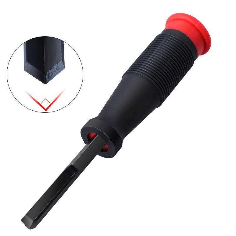 RUITOOL Woodworking 90 Degree Right Angle Chisel Slotting Chisel Notch Hinge Carving Tool(8mm Red)