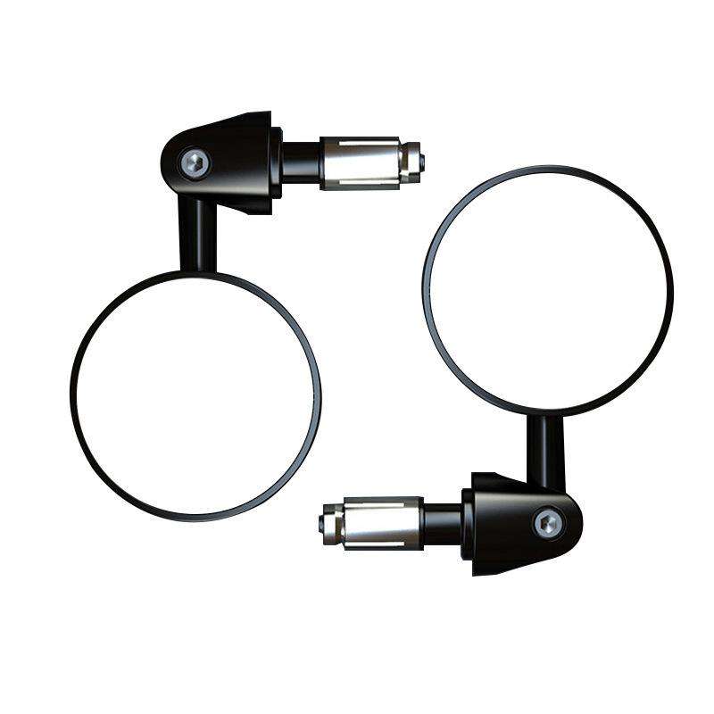 2pcs /Set Motorcycle Rearview Mirror Modified Retro Folding Round E-Bike Universal Reversing Mirror