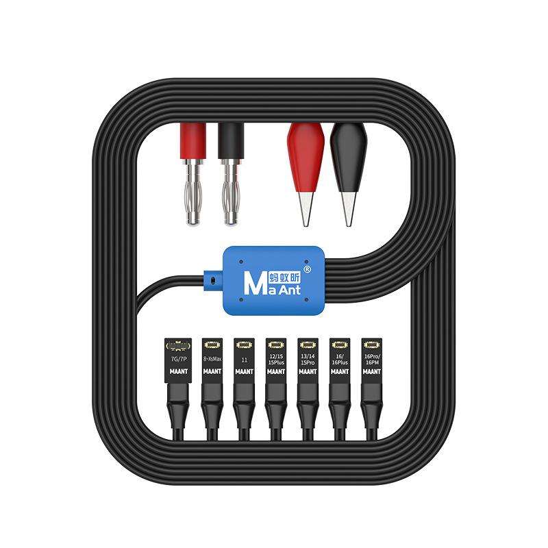 For Apple 7-16 Series Cell Phones MaAnt M064 1M 8 In 1 Power On Cable Flex Testing Line