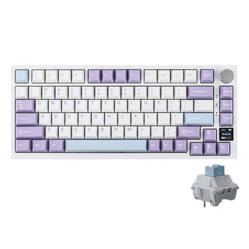 Ajazz AK820 Pro Wireless Bluetooth Tri- mode Custom Hot Swap Gasket Mechanical Gaming Keyboard With
