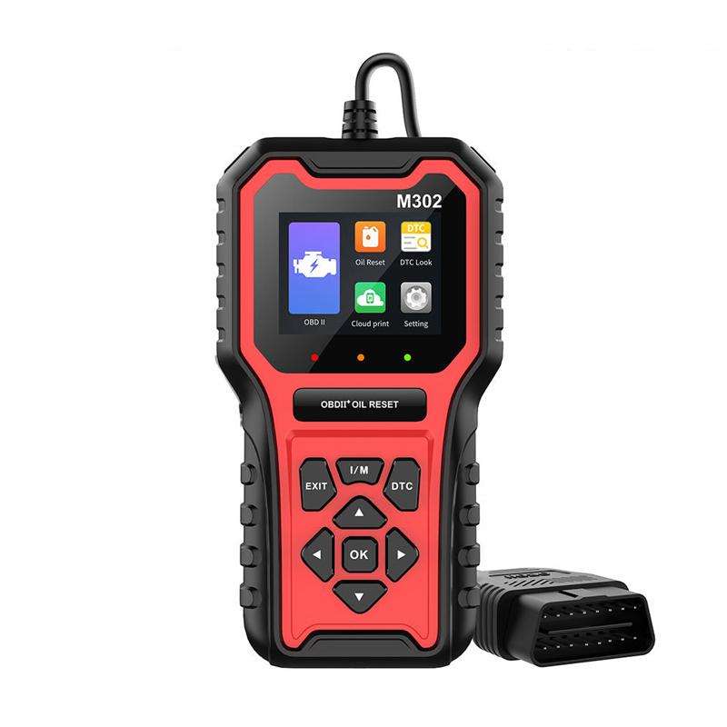 M302 Car Oil Reset Code Reader Automotive Maintenance Light Zero Reset Fault Diagnosis Tool