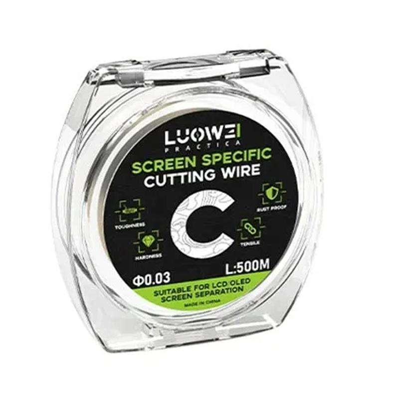 LUOWEI 500M Steel Wire Cell Phone Screen Separation Wire Cutting Wire, Spec: C 0.03mm