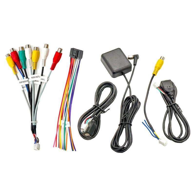 6pcs / Set Palminfo Android Navigation Cable 7-Heads Audio Cable 16 Pin Power Cord GPS Antenna 4 Pin