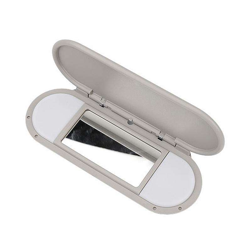 For 2015-2022 BMW Mini F55 / F56 / F60 Car Front Sun Visor Makeup Mirror 51167366950 51167342194(Gra