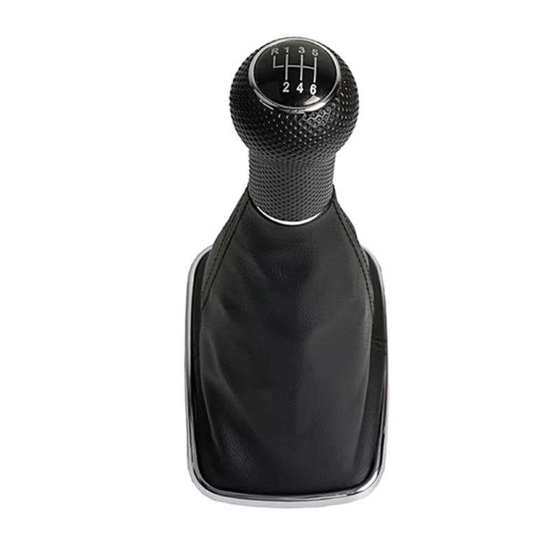 For Volkswagen Golf MK4 Gear Lever Hand Ball, Caliber: 12mm(Electroplating Black Line 6 Speed)