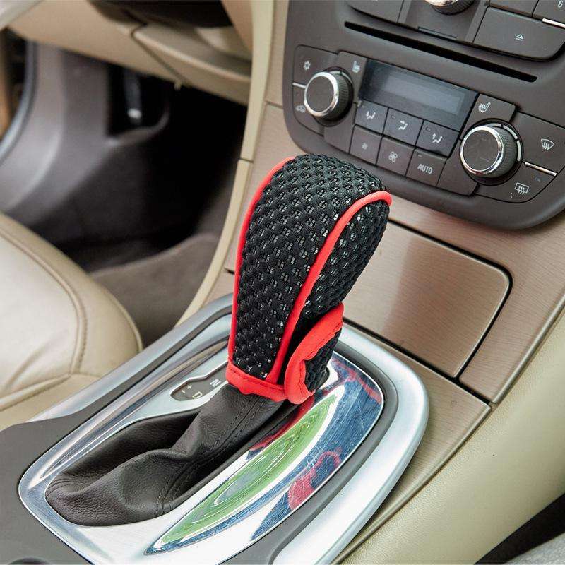 Universal Car Gearshift Cover Interior Accessories, Color: Automatic Transmission Black Red