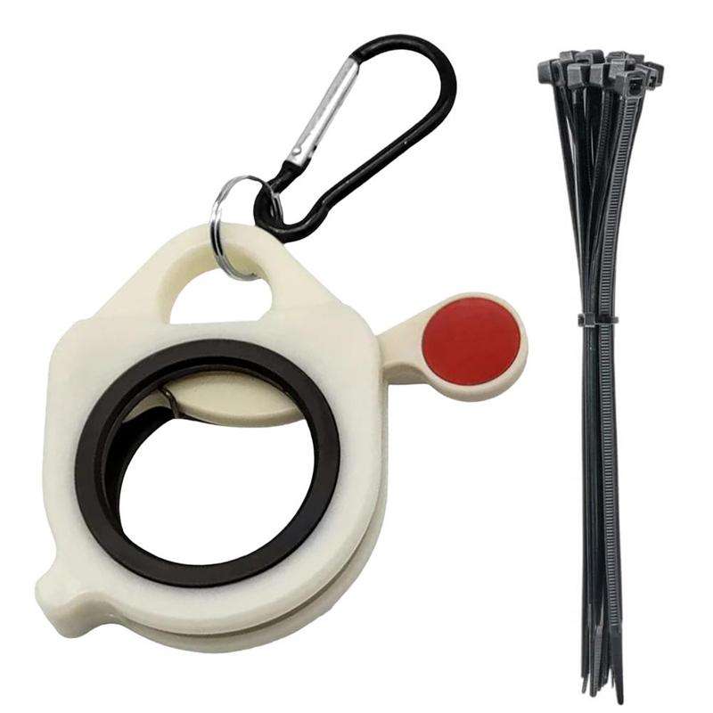 Night Light Tie Organizer Portable Hardware Tool Storage Device, Specification: White Organizer+10 B