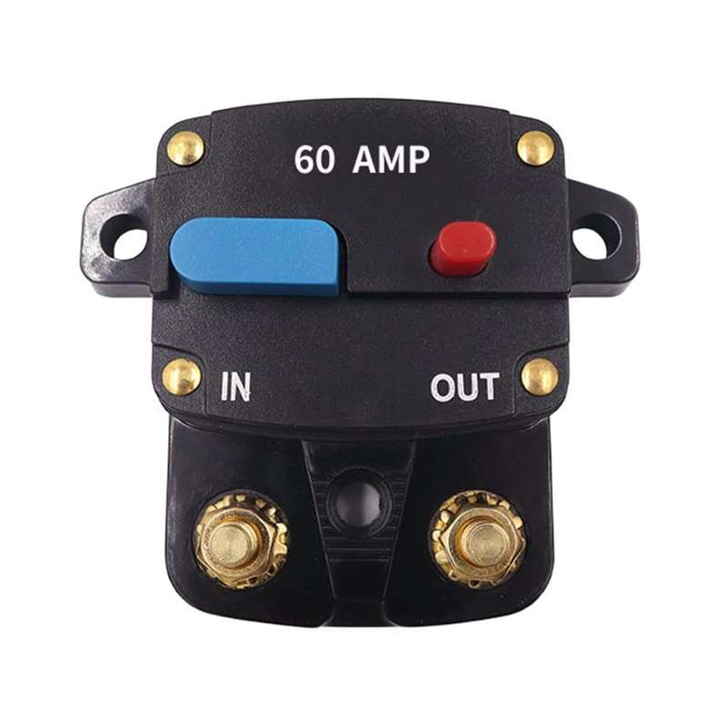 60A Car Audio Recovery Fuse Switch Current Short Circuit Overload Protection Circuit Breaker
