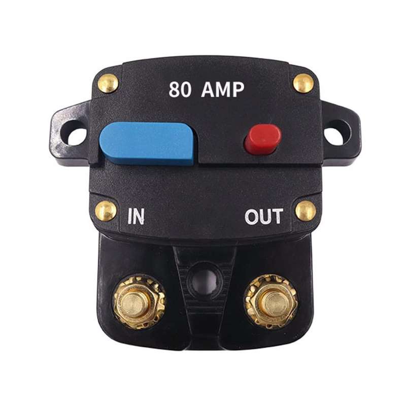 80A Car Audio Recovery Fuse Switch Current Short Circuit Overload Protection Circuit Breaker