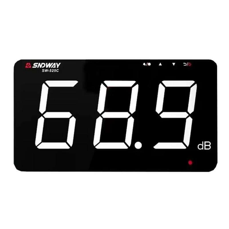 SNDWAY SW-525C 9.6 inch Wall Mounted Decibel Meter Large Screen Environmental Noise Monitor
