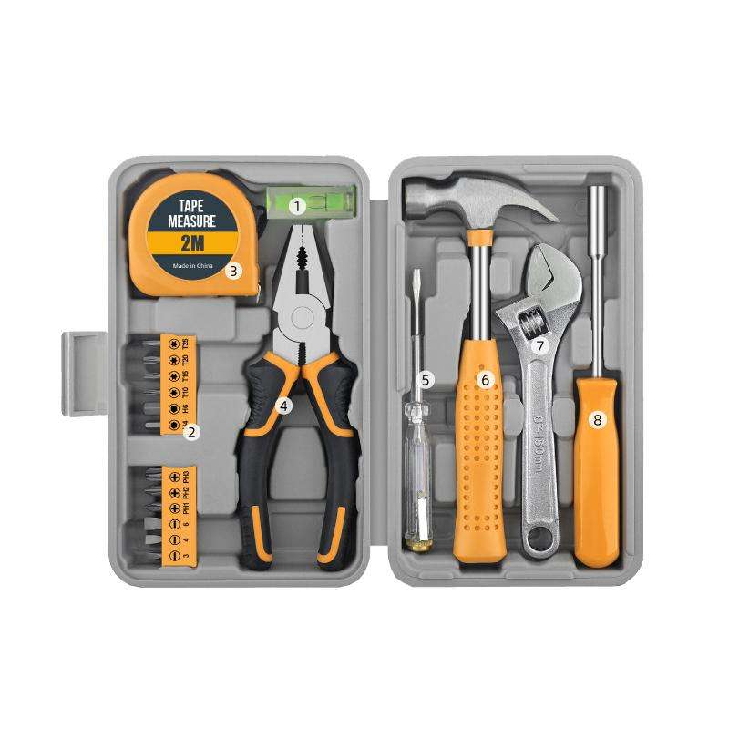 Multifunctional Home Hardware Tools Repair Hand Toolbox Combination Set, Style: 19pcs /Set Upgrade Y