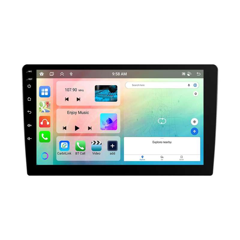 9 Inch Android 4+64G Dual-Butt Large Screen Car Carplay Built-In DAB Car Central Control Integrated