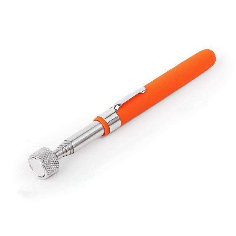 Telescopic Magnetic Picker Magnetic Rod Auto Repair Tool Metal Picker, Spec: Plastic 10LB Orange
