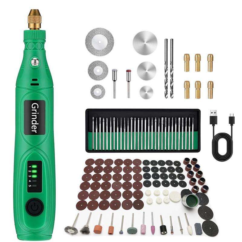 137pcs /Set 5-speed Mini Electric Grinder Micro Drill Metal Glass Ceramic Grinding Carving Cutting A