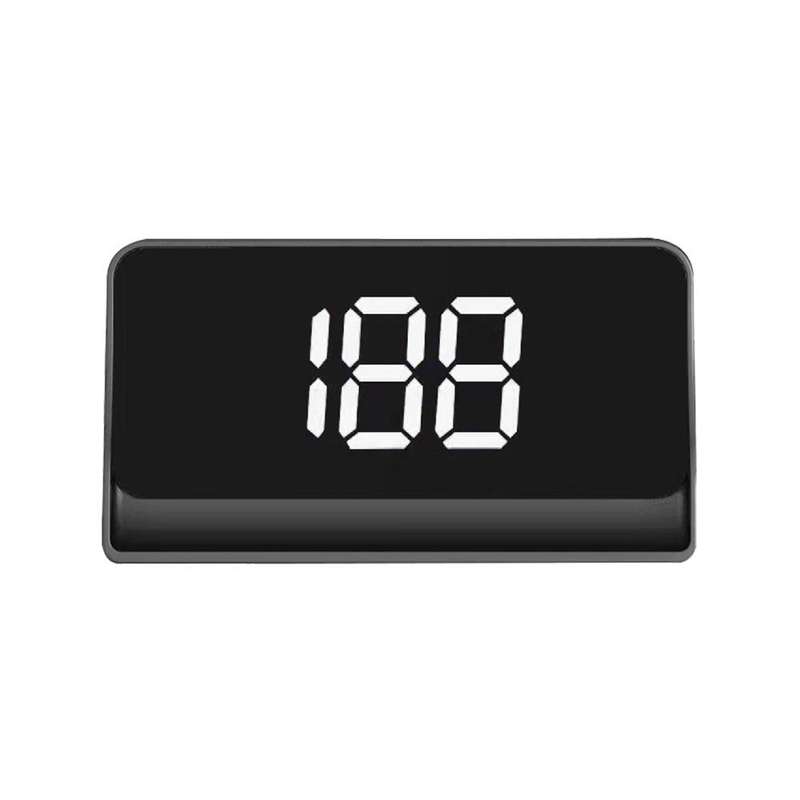 W1 Car HUD Head-up Display GPS Speedometer Speed Display, Spec: KM(White)