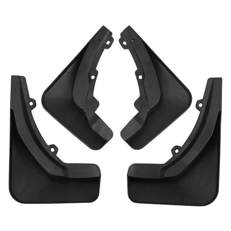 For SEAT Ateca/Volkswagen Jetta VS5 Car Tire Soft Rubber Fender(Black)
