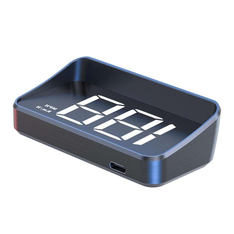 M2 Universal Cars HUD Head-up Display GPS HD Speedometer, Spec: KM/H(White)
