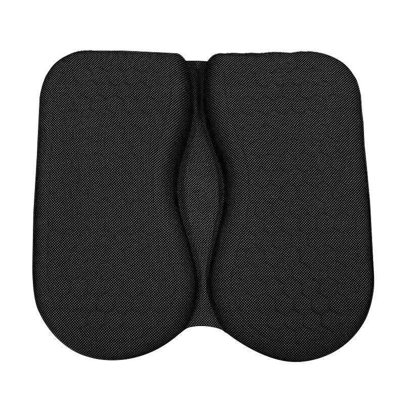 45x42x3.5cm Car Honeycomb Gel Seat Cushion Breathable Ice Silk Cushion(Black)