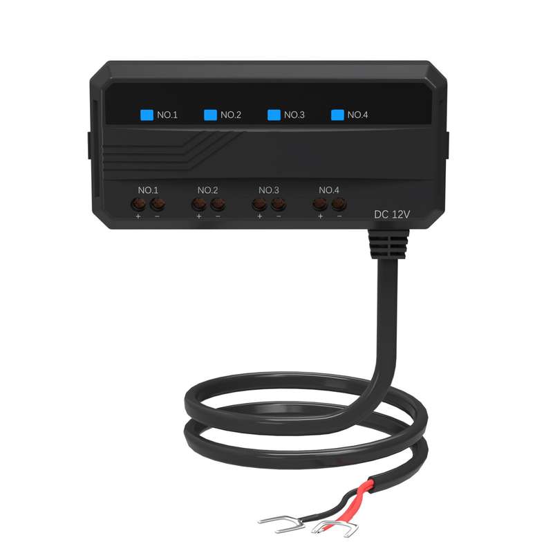 12V Universal Motorcycle Fuse Box Relay Quick Connector Kit(Black)