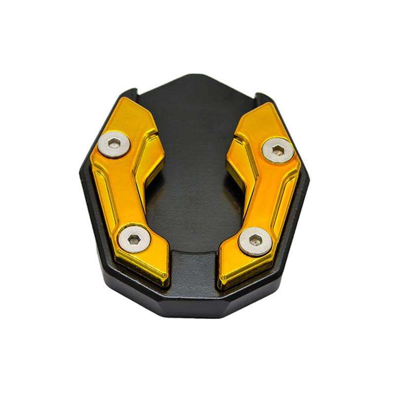 JCBD-002 CNC Aluminum Alloy Motorcycle Side Support Anti-slip Pad(Gold)