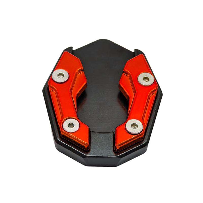 JCBD-002 CNC Aluminum Alloy Motorcycle Side Support Anti-slip Pad(Red)
